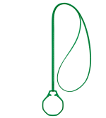 ROYAL POP / LEATHER LANYARD GREEN EIGHT - Image 4