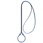 ROYAL POP / LEATHER LANYARD ORENJI HACHI - Image 3