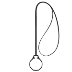 ROYAL POP / LEATHER LANYARD OCHO NEGRO - Image 3